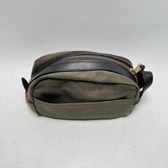 Filson Bags Vintage Filson Tin Cloth Leather Dopp Toiletry Shave